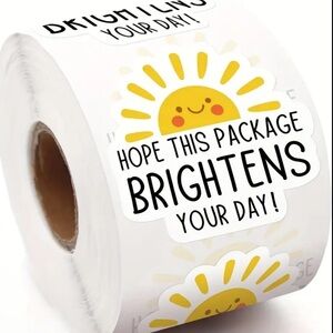 500pc Sunshine Brighten Your Day Sticker Roll